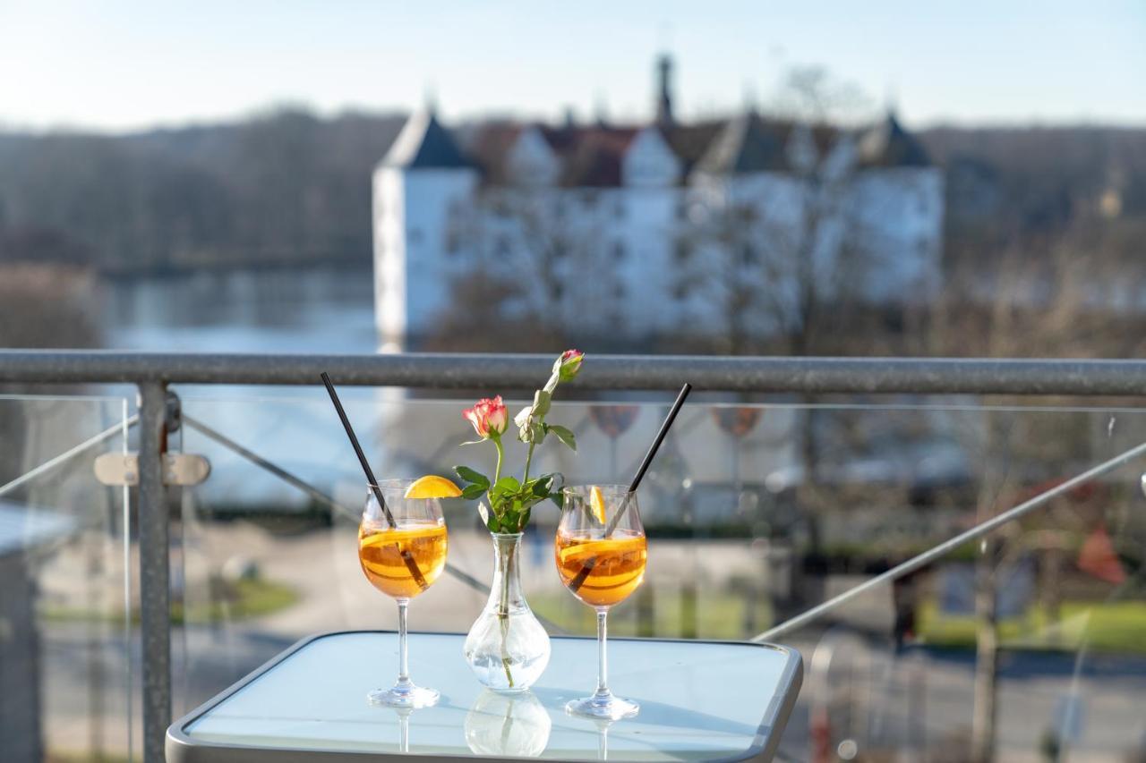 Hotel Am Wasserschloss Glücksburg Buitenkant foto